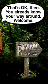 Guran challenging you, standing in right portion of cave exterior